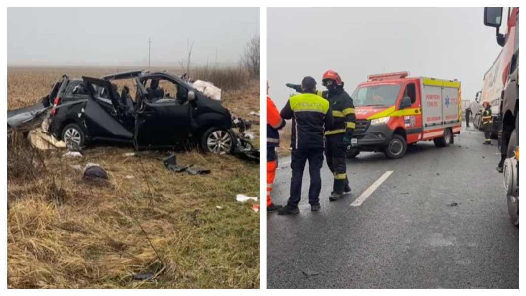 Accident rutier grav în Timiș: șase morți și două persoane internate în spital