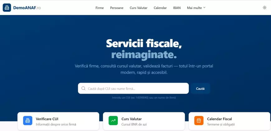 Un dezvoltator nemulțumit a recreat site-ul ANAF în numai două ore pentru a arăta că digitalizarea instituțiilor statului este ușor de realizat. Un dezvoltator nemulțumit a recreat site-ul ANAF în numai două ore pentru a arăta că digitalizarea instituțiilor statului este ușor de realizat.