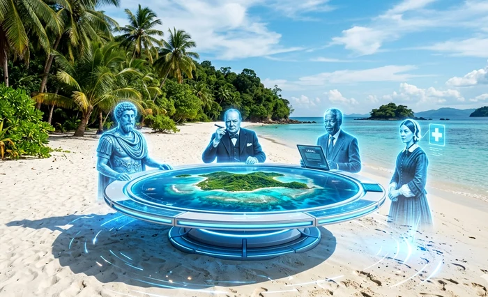 Experiment riscant? Prima insulă globală condusă de Inteligența Artificială. „Miniștri” mecanici inspirați de Churchill, Roosevelt și Gandhi. Experiment riscant? Prima insulă globală condusă de Inteligența Artificială. „Miniștri” mecanici inspirați de Churchill, Roosevelt și Gandhi.